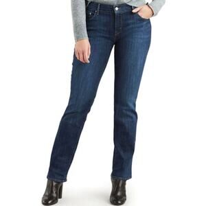 Levi's 505 STRAIGHT LEG JEANS Sleek Blue Waterless 18 34" x 32"